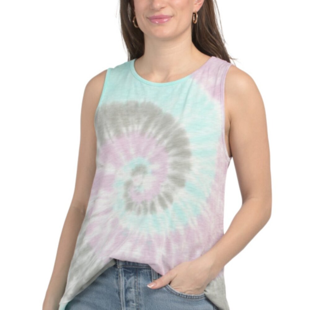 NWT WEARABLES BY XCVI Philo Ribbed Sleeveless Cotton Modal Tank Top